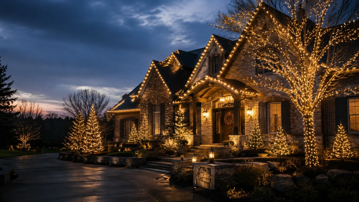 Christmas lighting service