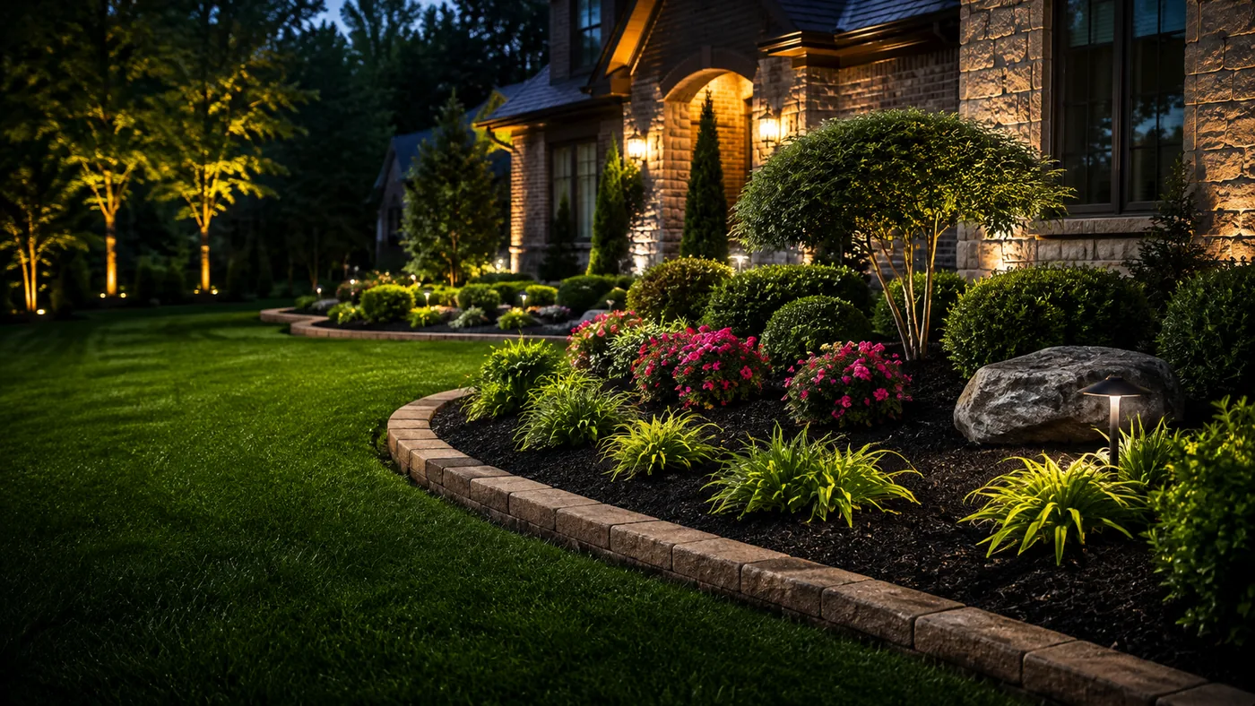 Detailed landscaping